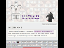 Tablet Screenshot of creativityframework.com